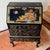 Wood Vintage Maddox Chinoiserie Black Lacquer Secretary Desk For Sale - Image 7 of 12
