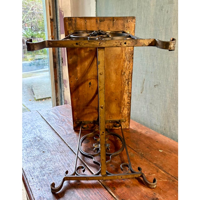 1920s Spanish Revival Iron Base Table or Bench For Sale - Image 9 of 11
