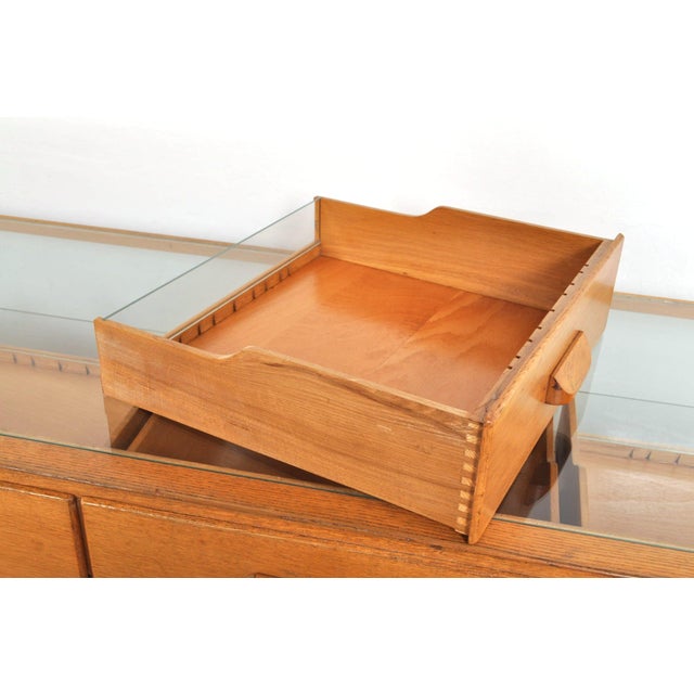 Vintage Shop Display Cabinet in Oak, 1930s For Sale - Image 6 of 18