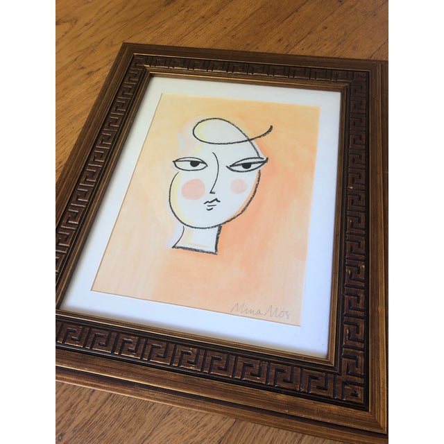 Abstract Portrait by Mina Mös For Sale In San Francisco - Image 6 of 11