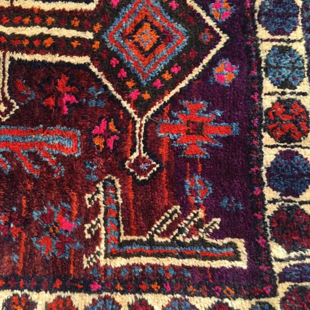 1960s Vintage Turkish Handknotted Small Rug - 42"x84" For Sale In Raleigh - Image 6 of 8