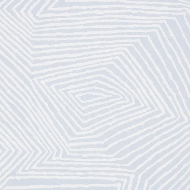 Contemporary Schumacher Labyrinth Grand Wallpaper In Sky For Sale - Image 3 of 5
