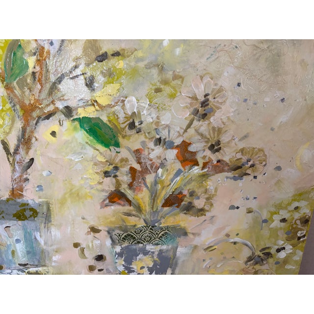 1980s Charming Mixed Media Painting For Sale - Image 4 of 10