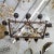 Rectangular Wrought Iron Chandelier For Sale - Image 4 of 11
