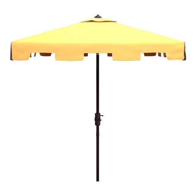 Zimmerman 7.5 Square Umbrella - Yellow/White For Sale