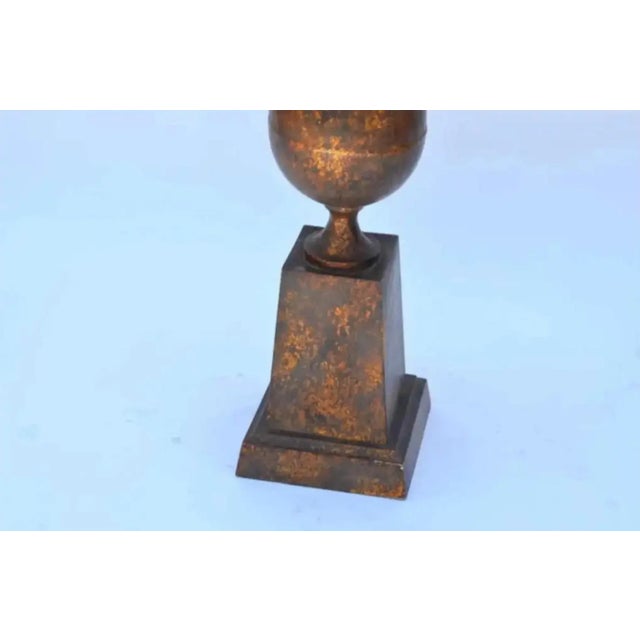 1970s Large Gilt Tole Neoclassical Lamp Base For Sale In Los Angeles - Image 6 of 9