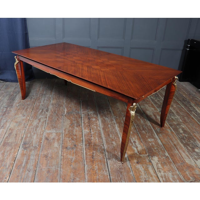 French Art Deco Rosewood Dining Table, 1925 For Sale - Image 10 of 18