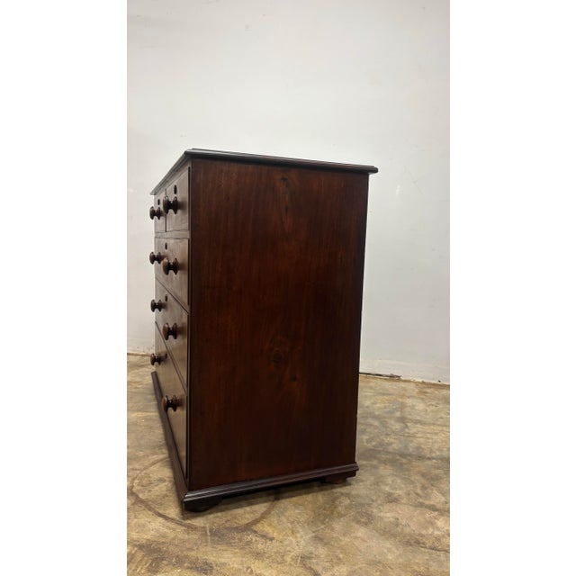 Antique English Mahogany Chest of Drawers For Sale - Image 4 of 11
