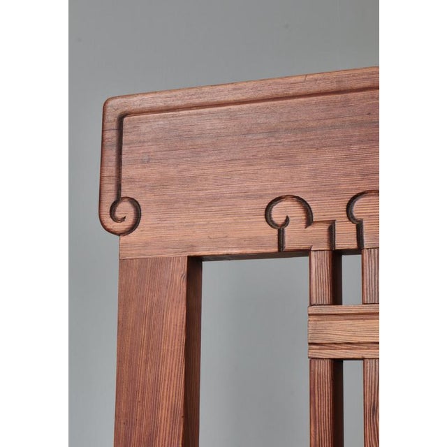 Art Nouveau Pinewood Artist´s Chair by Siegfried Wagner & Jens Peter Dahl-Jensen, Denmark, 1910s For Sale - Image 13 of 18
