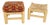 Pair of Heavy Thick Solid Chestnut Legs Rope Seats Benches Stools Mint! For Sale