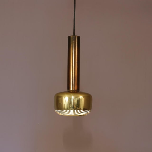 Vl56″ Lamp in Brass by Vilhelm Lauritzen for Louis Poulsen, Denmark, 1950s For Sale - Image 6 of 14