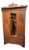 Antique Art Nouveau Victorian Walnut Armoire With Mirror For Sale