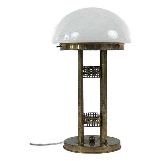Art Nouveau Brass Table Lamp, Austria, 1980s For Sale