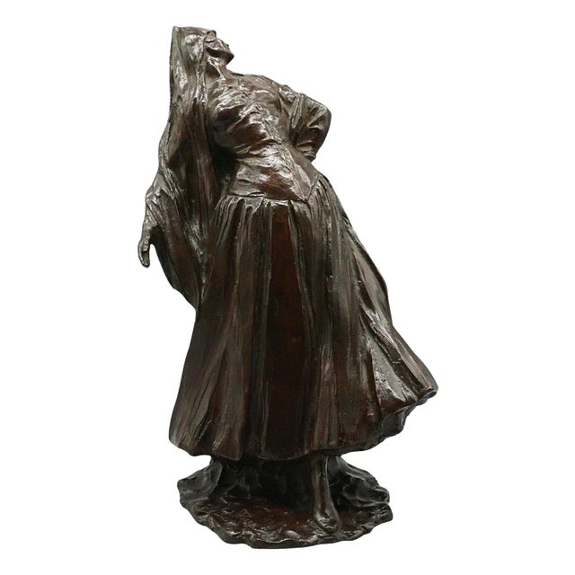 Belgian Bronze Dancer Figurine, Early 20th Century For Sale