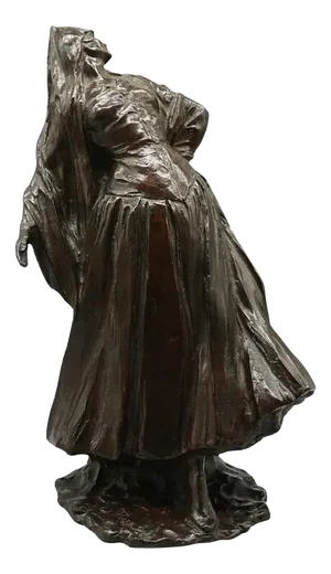 Belgian Bronze Dancer Figurine, Early 20th Century