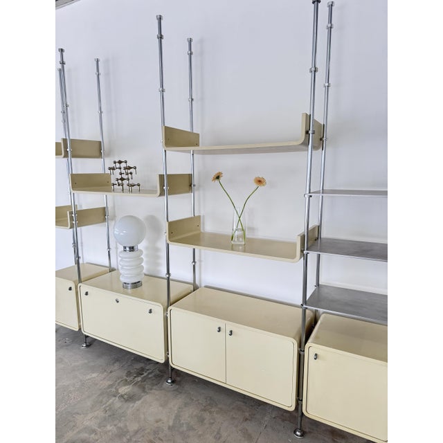 Cream Vintage Modular Wall Shelf by Michel Ducaroy for Ligne Roset, 1960s For Sale - Image 8 of 18