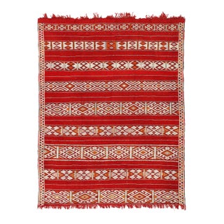 Pasargad DC Fine Hand Knotted Flat Weave Moroccan Rug For Sale