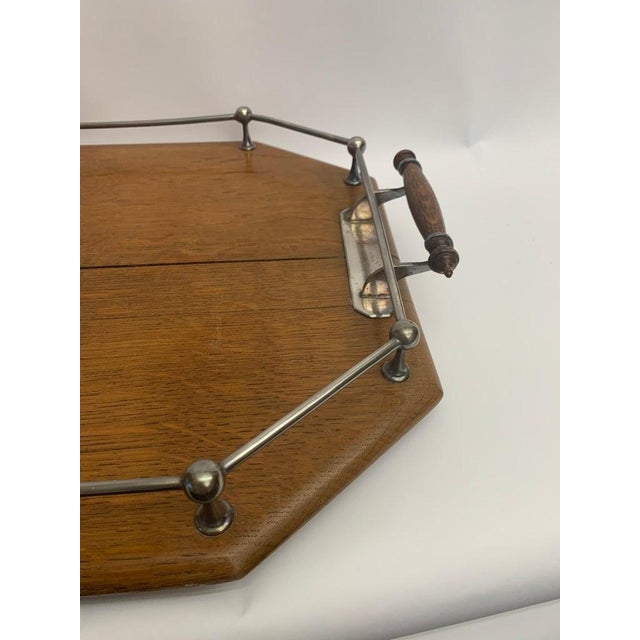 19th Century English Oak Tea Tray Chairish