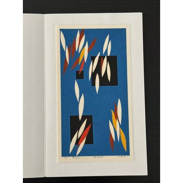 Overview: Up for sale is a small woodblock print by acclaimed Japanese print artist, Kenji (Ken) Kusaka (b. 1936). Kusaka...