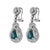 Beautiful natural oval emerald and diamonds drop earrings. 3.55 carats total gemstone weight. 2 pear emeralds, 1.50...