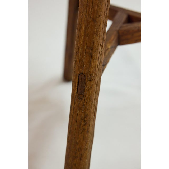 Set of 3 Italian Splay Leg Stools With Pink Upholstered Seats For Sale - Image 12 of 12