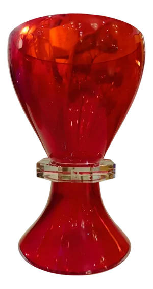 Red Hourglass Vase from Fendi, 1970s