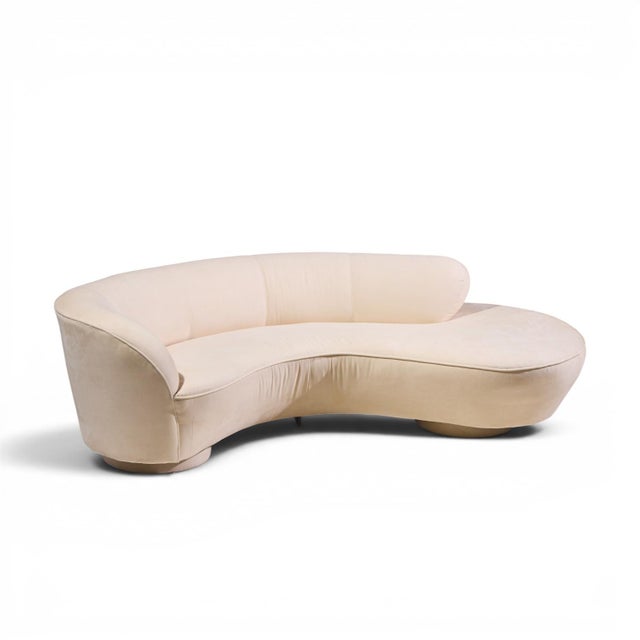 Vladimir Kagan for Directional Mid Century Cloud Sculpted Sofa For Sale - Image 9 of 10