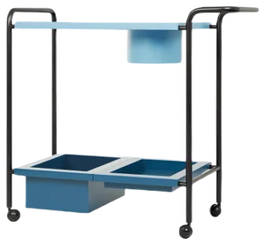 Joshua Tea Trolley by Marqqa, Set of 4