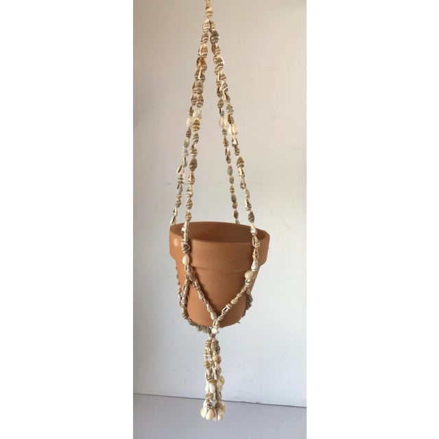 Vintage Shell Hanging Basket Planter Holder For Sale In Dallas - Image 6 of 11
