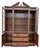 1980s Ethan Allen Breakfront Georgian Court Display Hutch China Cabinet Chippendale For Sale - Image 9 of 16