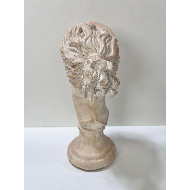 1980s Vintage Roman Goddess Juno Classical Bust Sculpture – Austin Productions For Sale - Image 5 of 7