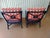 1970s McGuire Style Target Back Accent Chairs- Set of 2 For Sale - Image 4 of 15