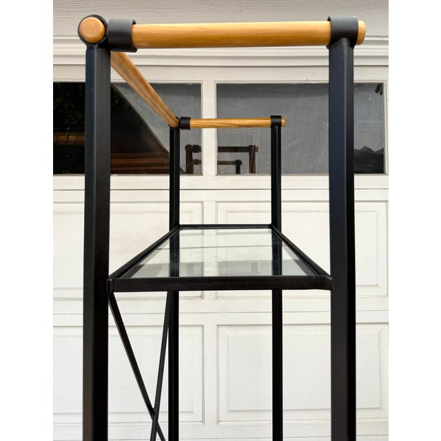 Architectural Modern Étagère Attributed to Cleo Baldon for Terra With Hardwood Accents For Sale - Image 12 of 14