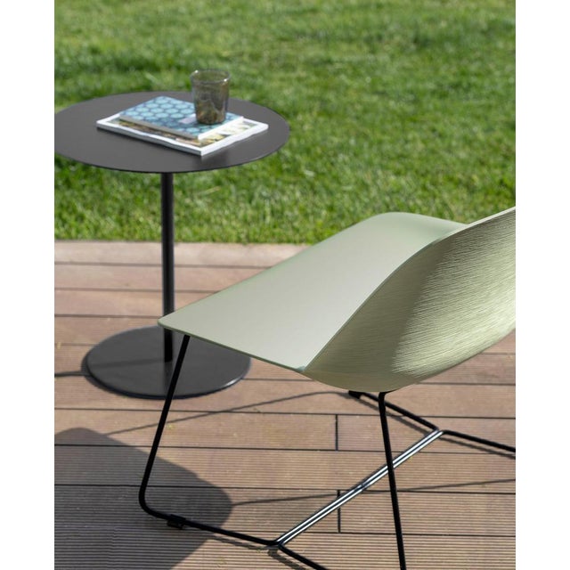 Deep xl armchair in polypropylene shell & steel painted frame by quinti sedute designed by archirivolto design dimensions:...