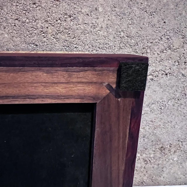 Mid Century Hand Crafted Burlwood Humidor Cigar Storage Box For Sale - Image 10 of 13