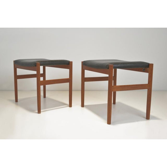Teak Ottoman by Hugo Frandsen, 1960s For Sale - Image 3 of 11