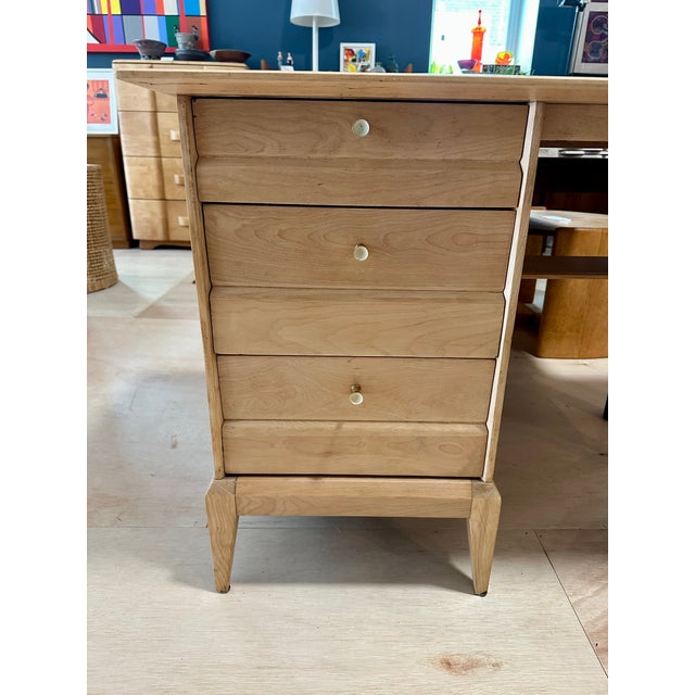 1950s Heywood Wakefield ‘Cadence’ Rare Writing Desk For Sale - Image 10 of 15