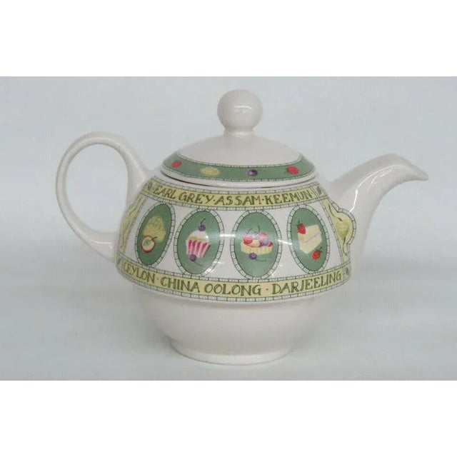 Staffordshire Arthur Woodnd Son Staffordshire England Desserts Cakes Pastries Teapotb For Sale - Image 4 of 11