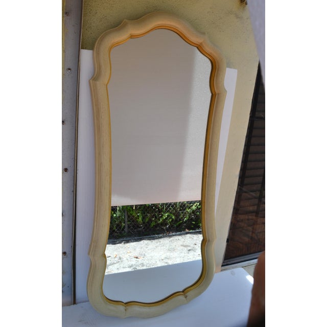 Glass 1970 John Widdicomb Attributed Wall, Console, Dresser Mirror Hollywood Regency For Sale - Image 7 of 15