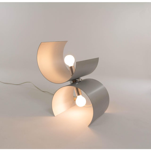 Aluminium Table Lamp by Nucleo Sormani, 1970s For Sale - Image 10 of 10