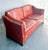 Brass Vintage Boho Leather Knole Sofa For Sale - Image 8 of 9