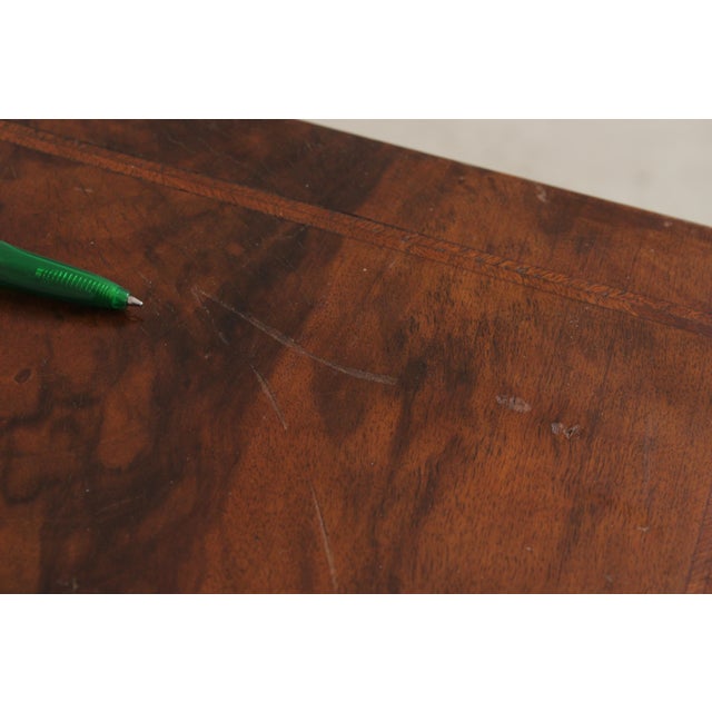 Vintage Burlwood English George II Game Table For Sale - Image 10 of 15