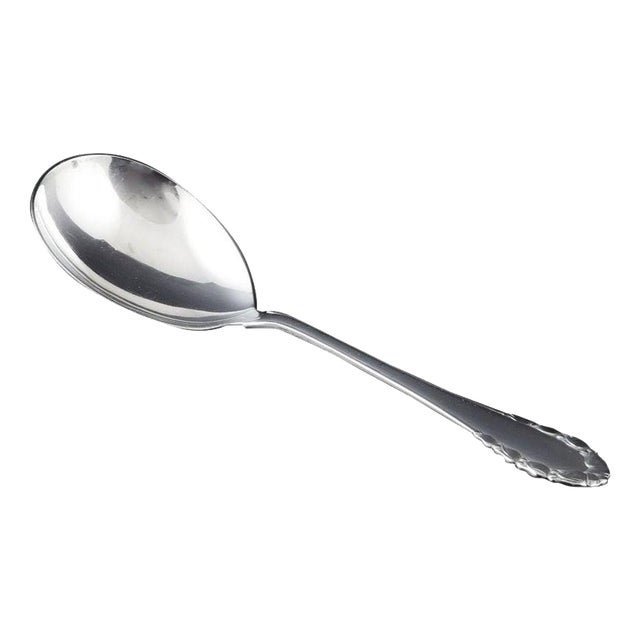 Large Lily of the Valley Serving Spoon in Sterling Silver from Georg Jensen, 1890s For Sale