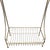 1970s Vintage Hollywood Regency MCM Heavy Brass Freestanding Floor Towel Rack Shelf For Sale - Image 5 of 9