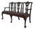 Antique 19th Century Chippendale Carved Mahogany Triple-Back Settee For Sale
