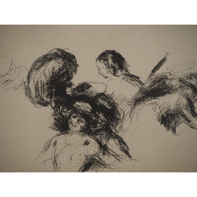 Pierre-Auguste Renoir, Child's Study Sheet, Lithograph and Stencil For Sale - Image 3 of 6