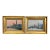 Pair Mid-Century French Paintings on Board in Gilt Frames Signed F. Blanco For Sale