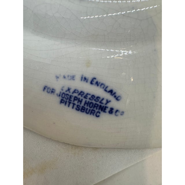 1910s Vintage English Chinoiserie Plate For Sale - Image 5 of 5