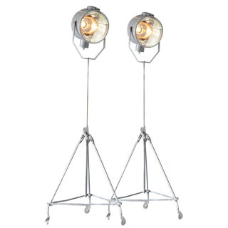 Inspection Floor Lamp by Peter Behrens for Zeiss Ikon, 1890s For Sale