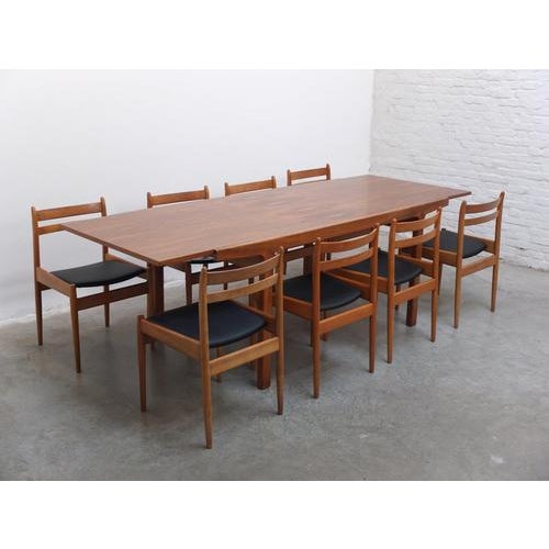 Fantastic dining set from the ‘Abtracta’ series designed by Jos De Mey for Van Den Berghe-Pauvers during the 1960s. This...
